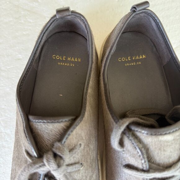 Size 6B - Cole Haan Grand OS Lace Up Sneakers Suede D4296 - Picture 4 of 9